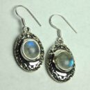 Silver Earring Rainbow Circle