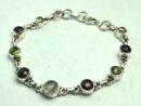 Silver Bracelet Multi Stones