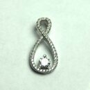 Silver Pendant Loop Clear