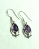 Silver Earring Amethyst