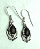 Silver Earring Garnet