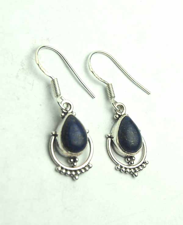 Silver Earring Lapis
