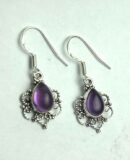 Silver Earring Amethyst