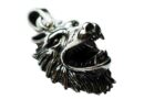 Silver Pendant Wolf Head
