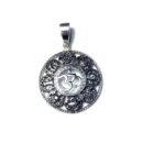 Silver Pendant Mandala Style