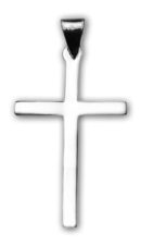 Silver Pendant Thin Cross