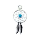 Silver Pendant Dream Catcher