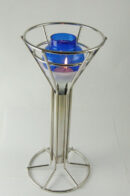 Candle Holder Blue H33cm