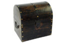 Chest Wooden Black Plain