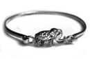 Silver Bangle Elephant
