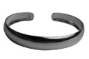 Silver Bangle Plain Cuff Style