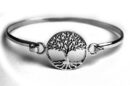 Silver Bangle Tree Of Life