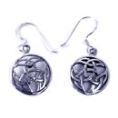 Silver Earring Celtic Drop