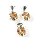 Silver Pendant And Earring Set