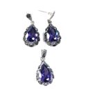 Silver Pendant And Earring Set