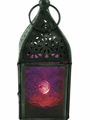 Lantern Candle Holder Purple