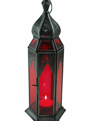 Lantern Candle Holder Red
