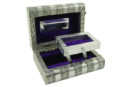 Box Jewellery Metal Purple 6X4 Inch
