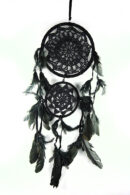 Dream Catcher Crochet Black 11cm