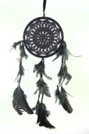Dream Catcher Crochet Black 16cm