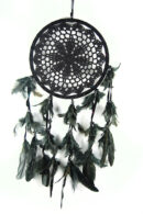 Dream Catcher Crochet Black 21cm