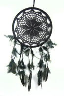 Dream Catcher Crochet Black 27cm