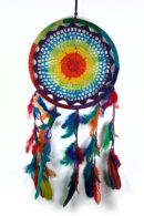 Dream Catcher Crochet Rainbow 27cm