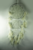 Dream Catcher Crochet White 27cm