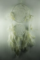 Dream Catcher Crochet White 11cm