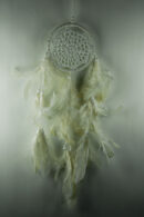 Dream Catcher Crochet White 11cm