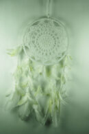 Dream Catcher Crochet White 21cm