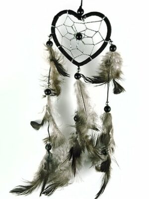 Dream Catcher Heart Black