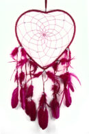 Dream Catcher Heart Pink