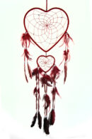 Dream Catcher Heart Red