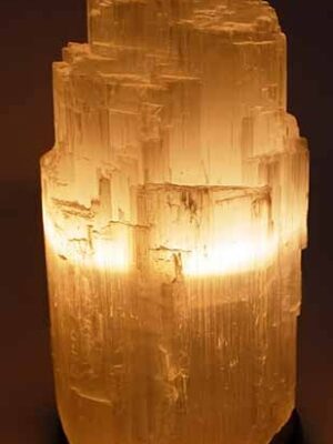 Selenite Lamp 25cm