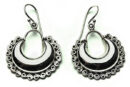 Silver Earring Hoop Drop