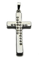 Pendant Cross With CZ Stones