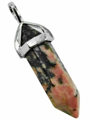 Pendant Fixed Wand Rhodonite