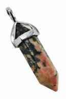 Pendant Fixed Wand Rhodonite