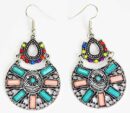 Earring Pewter Tribal Style 1