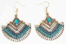 Earring Pewter Tribal Style 6