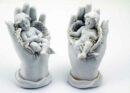 Cherub Ivory On Plinth Set Of 2