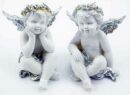 Cherub Ivory With Wings Set Of 2
