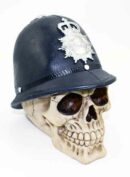 Skull Head Ivory Police Helmet