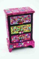 Chest With 3 Drawers Purple