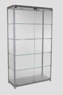 Glass Cabinet 1000X400X1980mm 4 Shelves Led Strip Lighting Code 99083