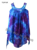 Jordash Blouse Blk And Purple