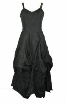 Dress long Polysilk in Black