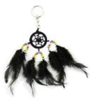 Dream Catcher Keyring Black