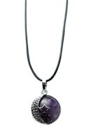 Pendant Moon And Stars Amethyst